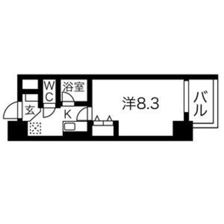 新栄町駅 徒歩4分 5階の物件間取画像